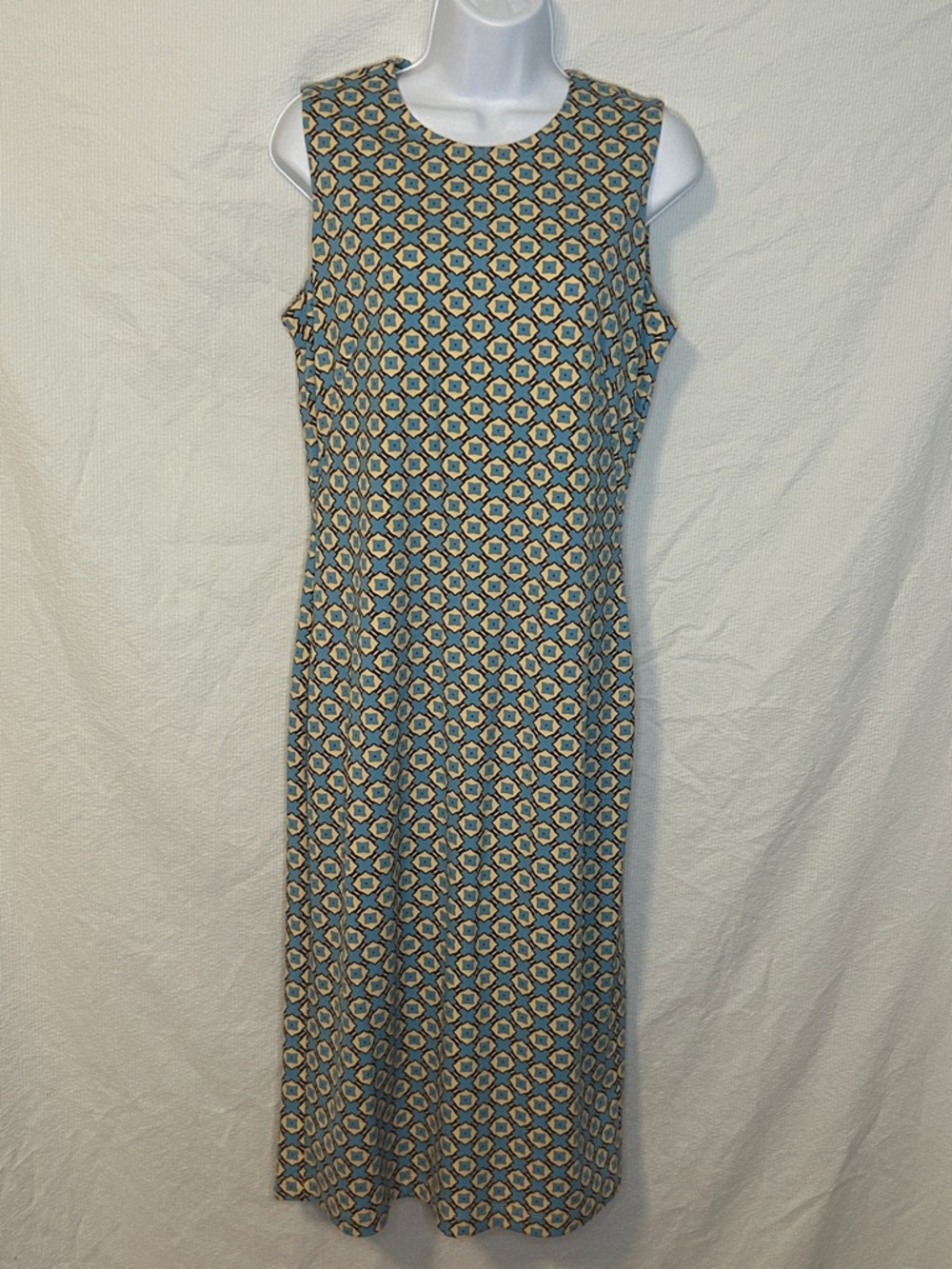 J McLaughlin Devonshire Diamond Print Midi Dress, Medium